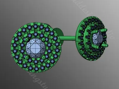 Earrings iz1 3D print model