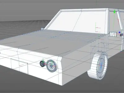 LOW POLY CAR Free low-poly 3D model 24