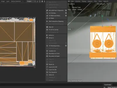 Modern Double Vanity Bathroom Set Free low-poly 3D model