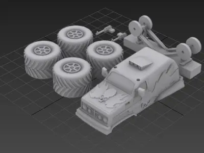 Twisted Metal 2 Hammerhead  3D print model