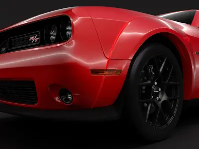 Dodge Challenger RT Shaker Widebody 2017 3D model