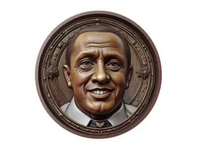 Roberto Carlos Footballer Medallion 3D print model