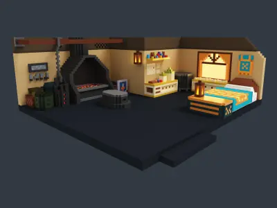 Blacksmiths Room 3D print model