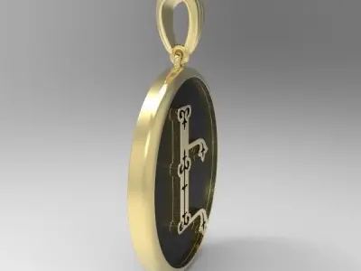 Decorative Letter Eh 3D print model