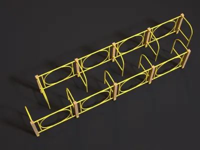 Sports complex 4 maze 3D model