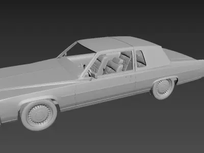 Cadillac FLeetwood Brougham Coupe 1983  3D print model