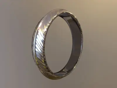 Silver Ring 3D model buy