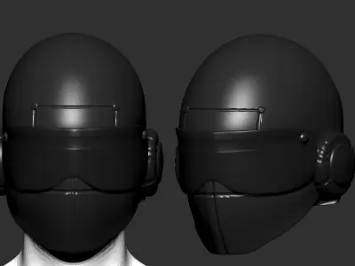 helmet high ver 8  sculpt 3d printable 3D model