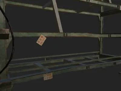 Metal Frame Low-poly 3D model