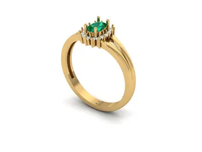 Engagement Ring Free 3D print model 5