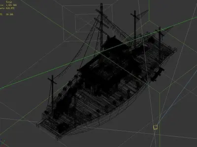 Game Traffic - Houseboat 063 3D model