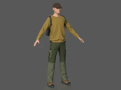 CASUAL CLOTHING PACK  Low-poly 3D model