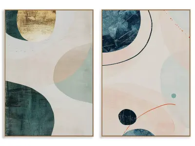 Abstract Painting Frame set 3D model 14