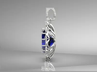 luxury jewelry pendant jp0126 3D print model