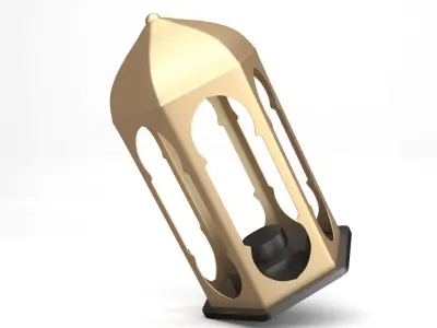 Lantern gold 3D model