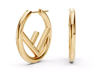 Fendi Earrings 3D print model