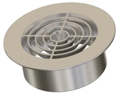 Round Air Conditioning Vent 3D print model