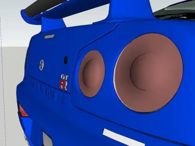 Nissan Skyline GTR R34 3D model