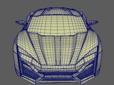W Motors Lykan Hypersport 3D Model 3D model