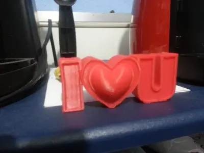 I Love U valentines gift Free 3D print model