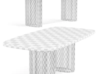 Bonaldo Luna Bianca - Dining Tables 3D model