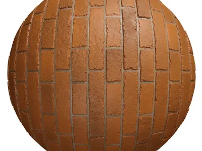 Materials 13- Brick Tiles PBR in 4 Patterns Texture