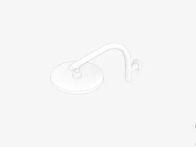 Shower - Head - Luxury - Vivid - Curved Low-poly 3D model