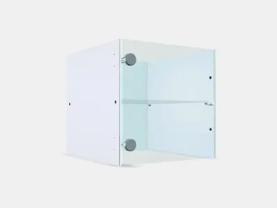 KALLAX Insert with glass door Low-poly 3D model
