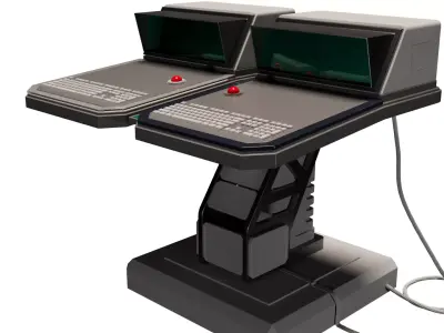 Sci-Fi Terminal Free 3D model