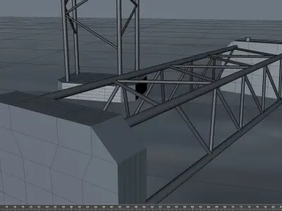 support steel 3Dmodel 3D model