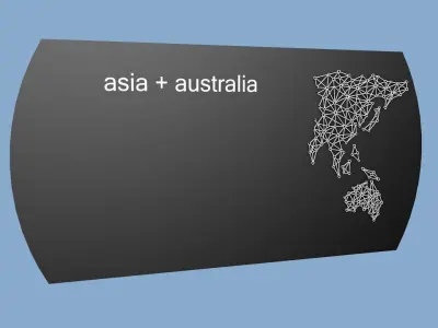 Mappamondo punto linea 3d print 3D print model
