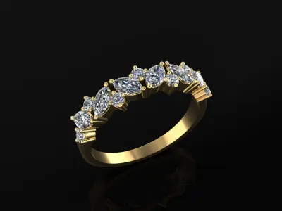 Women Ring 04 3D print model