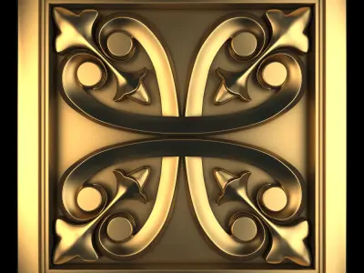 Decorative Wall Panel 03 3D model purchase