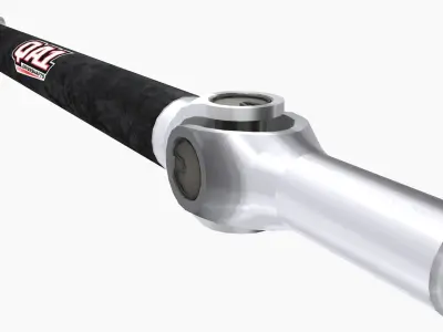 QA1 Forged Carbon diveshaft Low-poly 3D model