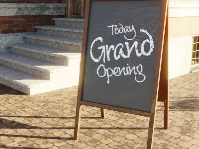 Menu Board Free 3D model