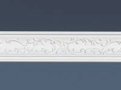 Decorative Crown Molding 3D model 15