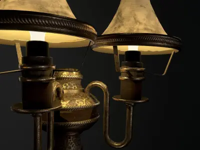 Wall lamp Low-poly 3D model