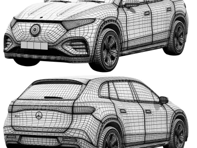 Benz EQS SUV 2023 3D model
