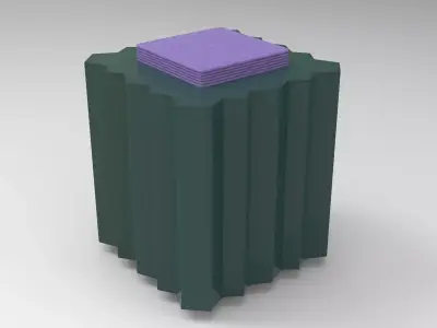 Mui Decorative Box Low-poly 3D model