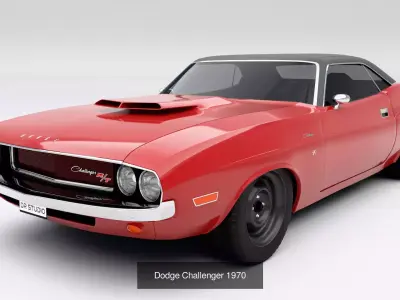 Dodge Car Collection 3D Model Pack