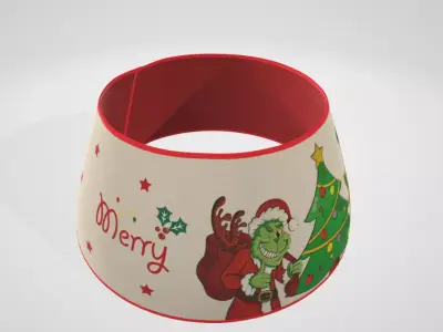 Christmas Tree Collar Low-poly 3D model