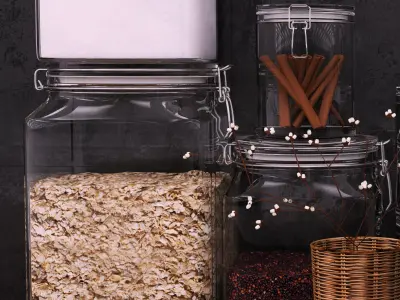 Kitchen set utensils 3D model