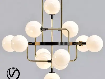 TECH Lighting Viaggio Chandelier 3D model