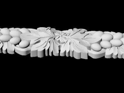 Central decor ornament for furniture 3D model 727
