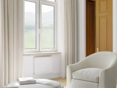 Modern Classic Living and Bedroom Set 3D model