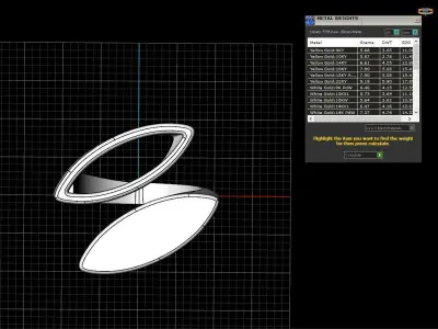 Marquise ring model 627 3D print model