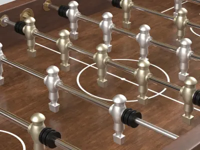 Foosball Soccer Table 3D model