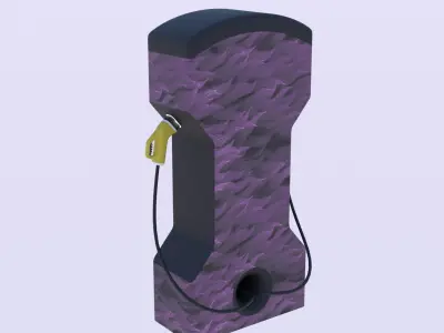 EV charger XXVIII PBR 3D model