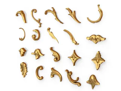 Acanthus Leaves Collection 09 3D model