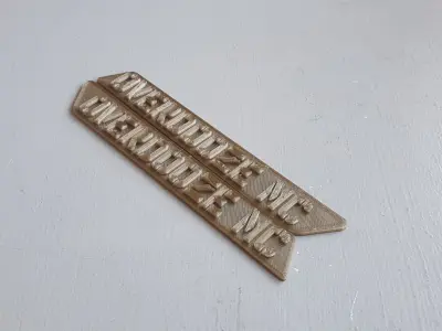 Harley Davidson saddlebag latch reflector inserts 3D print model